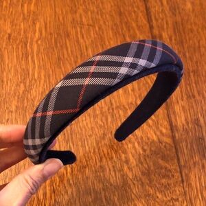 Burberry Vintage Plaid Padded Headband